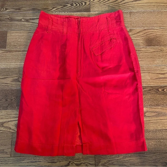 Vintage women’s red skirt in‎  size 13 - Picture 1 of 9